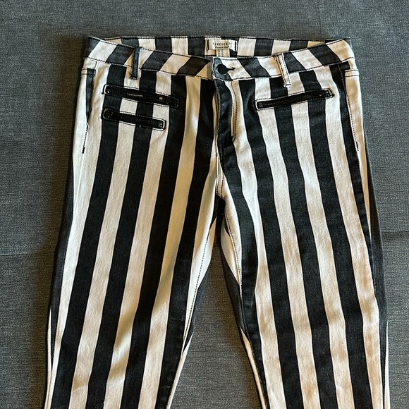 Grey/Black and White Striped Jean - Picture 2 of 3